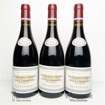 NUITS ST GEORGES CLOS DE LA MARECHALE 2014 - Jacques Frederic Mugnier - 3 Bottles