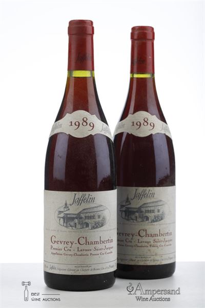 GEVREY CHAMBERTIN LAVAUX ST JACQUES 1989 - Jaffelin - 2 Bottles