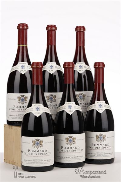 POMMARD CLOS DES EPENOTS 2000 - Chateau de Meursault - 6 Bottles - Oc 6