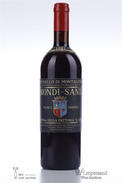 BRUNELLO DI MONTALCINO IL GREPPO 1981 - Biondi Santi - 1 Bottle
