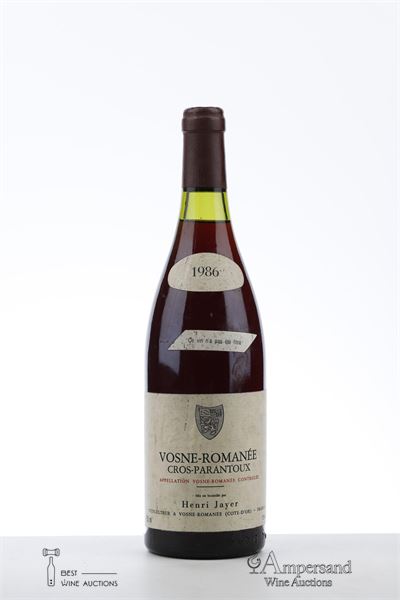 VOSNE ROMANEE CROS PARANTOUX 1986 - Henri Jayer - 1 Bottle