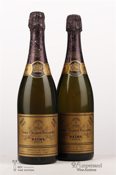 VEUVE CLICQUOT CARTE D'OR 1969 - Veuve Clicquot - 2 Bottles