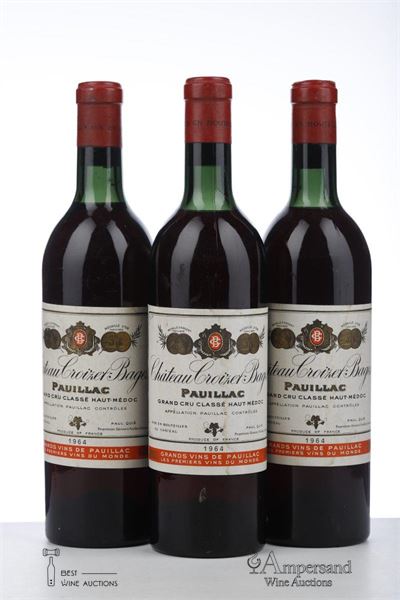 CROIZET BAGES 1964 - Mc - 3 Bottles