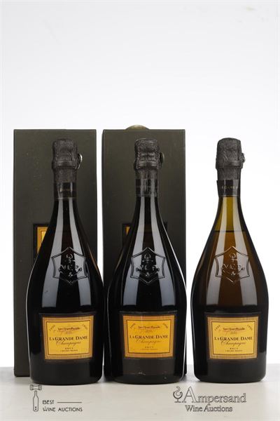 VEUVE CLICQUOT LA GRANDE DAME 1990 - Veuve Clicquot - 3 Bottles