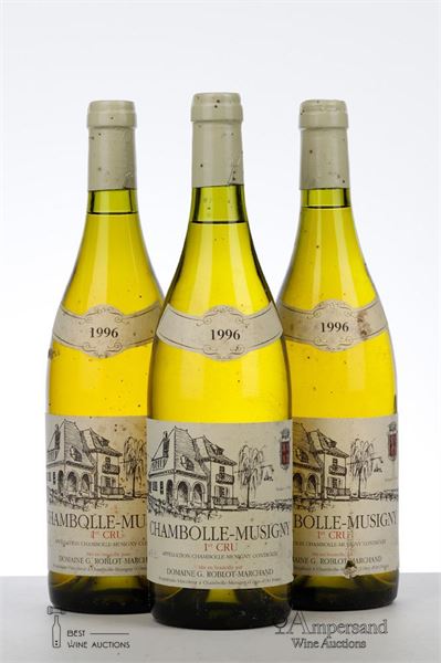 CHAMBOLLE MUSIGNY BLANC 1 ER CRU 1996 - Roblot Marchand - 3 Bottles