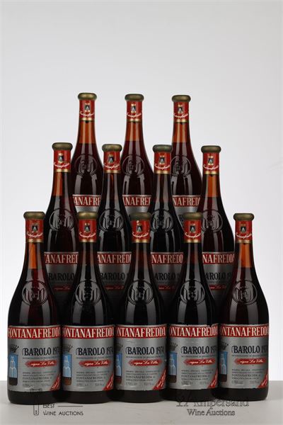 BAROLO VIGNA LA VILLA 1974 - Fontanafredda - 12 Bottles