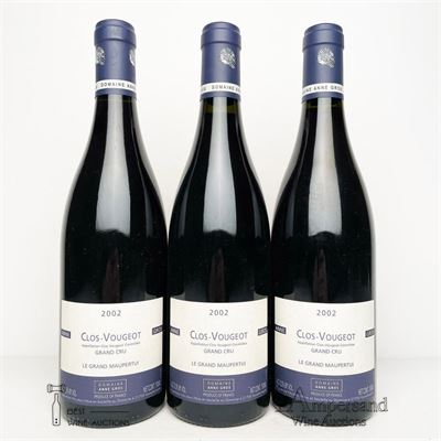 CLOS VOUGEOT LE GRAND MAUPERTUIS 2002 - Anne Gros - 3 Bottles