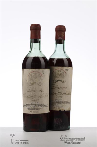 MOUTON ROTHSCHILD 1939 - Mc - 2 Bottles