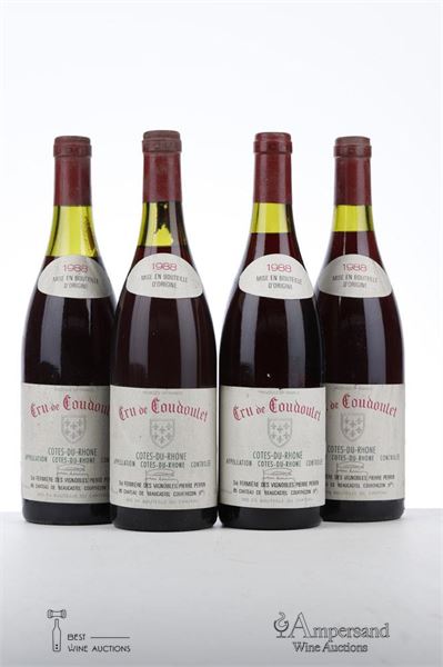 COUDOULET DE BEAUCASTEL 1988 - Beaucastel - 4 Bottles