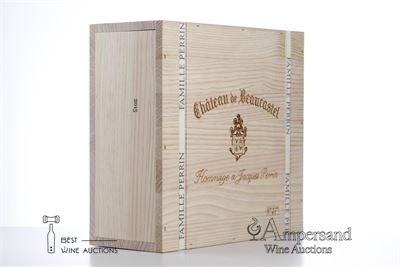CHATEAUNEUF DU PAPE BEAUCASTEL HOMMAGE A JACQUES PERRIN 2015 - Beaucastel - 3 Bottles - Owc 3