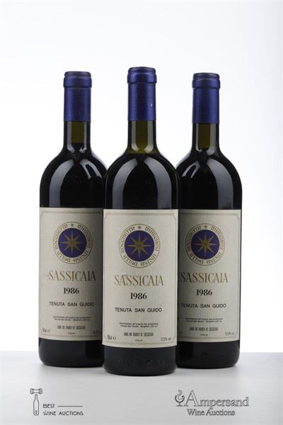 SASSICAIA 1986 - Tenuta San Guido - 3 Bottles