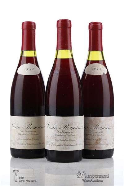 VOSNE ROMANEE LES GENEVRIERES 1994 - Leroy - 3 Bottles