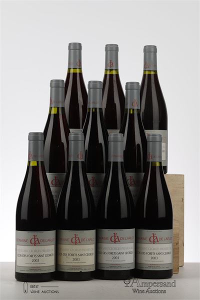 NUITS ST GEORGES CLOS DES FORETS ST GEORGES 2003 - Domaine de l'Arlot - 10 Bottles