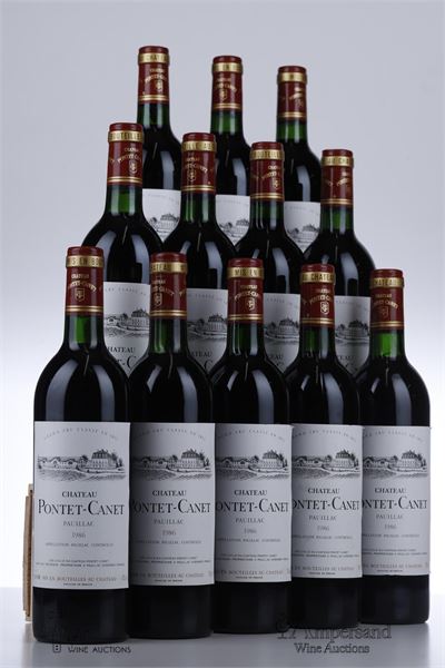 PONTET CANET 1986 - 12 Bottles - Owc 12
