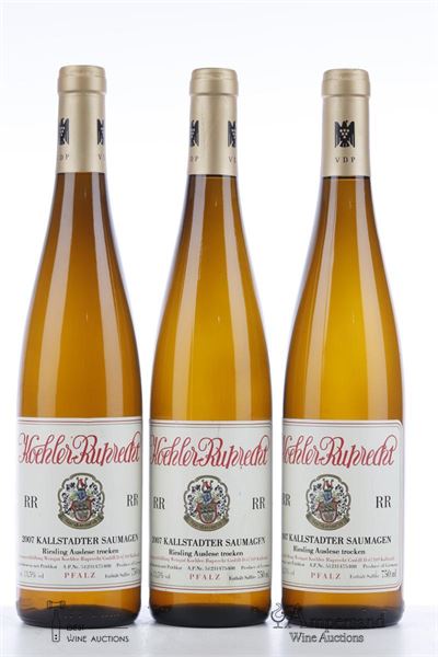KALLSTADTER SAUMAGEN RR RIESLING AUSLESE TROCKEN 2007 - Koehler Ruprecht - 3 Bottles