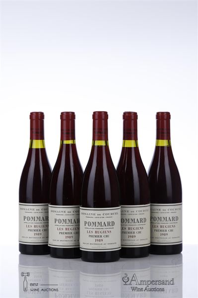 POMMARD LES RUGIENS 1989 - De Courcel - 5 Bottles