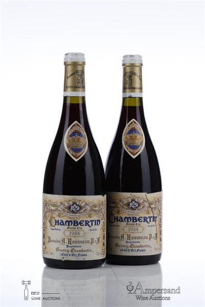 CHAMBERTIN 1988 - Armand Rousseau - 2 Bottles