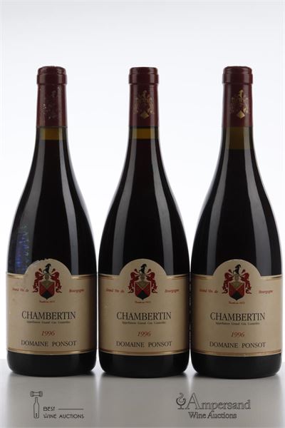 CHAMBERTIN 1996 - Ponsot - 3 Bottles
