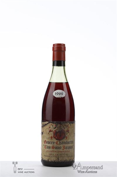 GEVREY CHAMBERTIN CLOS ST JACQUES 1969 - Paul Tribourg - 1 Bottle