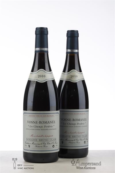 VOSNE ROMANEE LES CHAMPS PERDRIX 2010 - Bruno Clair - 2 Bottles