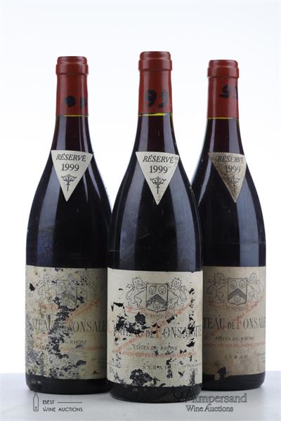 CHATEAU DE FONSALETTE SYRAH 1999 - Reynaud - 3 Bottles