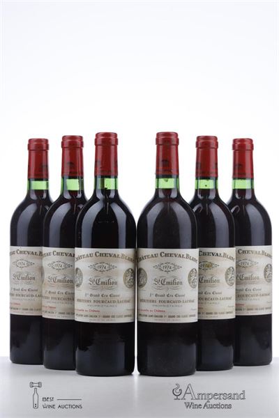 CHEVAL BLANC 1974 - Mc - 6 Bottles