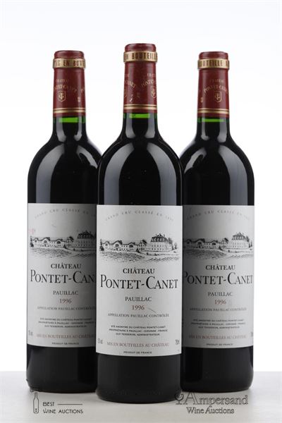 PONTET CANET 1996 - Mc - 3 Bottles