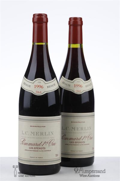 POMMARD LES EPENOTS 1996 - L.C. Merlin - 2 Bottles