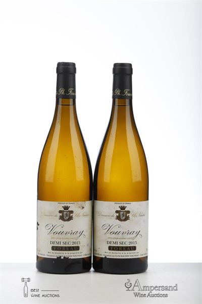 VOUVRAY DEMI SEC DOMAINE DU CLOS NAUDIN 2015 - Philippe Foreau - 2 Bottles