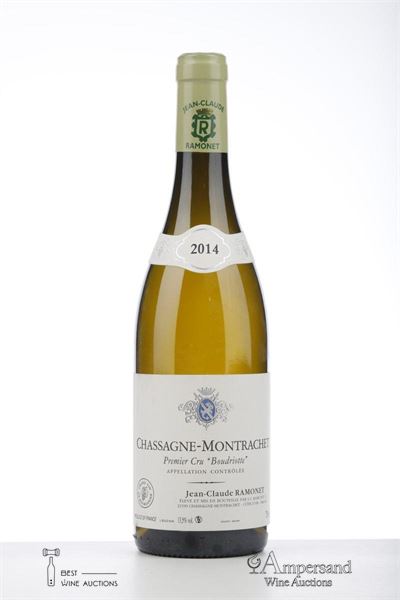 CHASSAGNE MONTRACHET BLANC BOUDRIOTTE 2014 - Ramonet - 1 Bottle