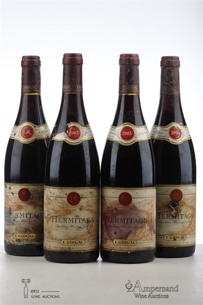 HERMITAGE ROUGE 2003 - Guigal - 4 Bottles