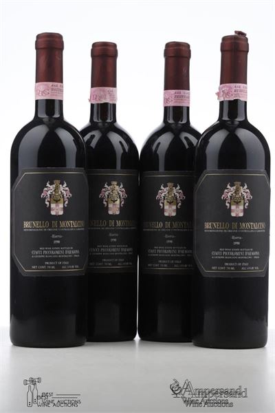 BRUNELLO DI MONTALCINO RISERVA 1990 - Ciacci Piccolomini d'Aragona - 4 Bottles