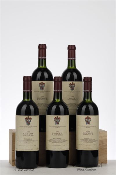 BARBARESCO CAMP GROS MARTINENGA 1989 - Marchesi di Gresy - 5 Bottles