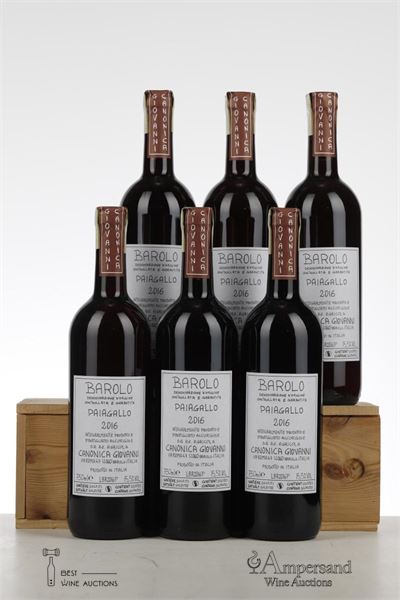 BAROLO PAIAGALLO 2016 - Canonica - 6 Bottles