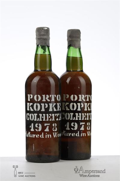 KOPKE COLHEITA PORT 1978 - Kopke - Bottled in 1997 - 2 Bottles