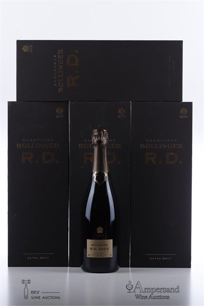 BOLLINGER R.D. 2002 - Bollinger - Disgorged 05/2017 - 4 Bottles - Oc 1