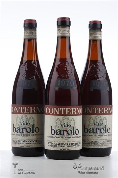 BAROLO 1970 - Giacomo Conterno - 3 Bottles