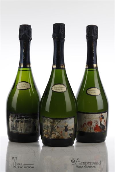 NICOLAS FEUILLATTE CUVEE DU CENTENAIRE ASSORTIMENT 1988/1991/1994 - Nicolas Feuillate - Delvaux / Rops / Ensor - 1 Bottle - Owc 3