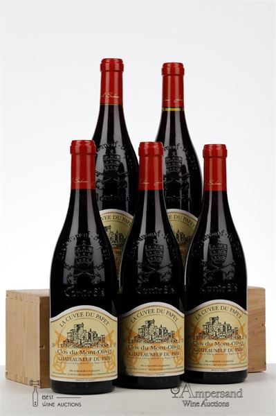 CHATEAUNEUF DU PAPE CLOS DU MONT OLIVET LA CUVEE DU PAPET 2009 - Clos du Mont Olivet - 5 Bottles