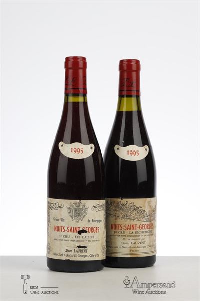 NUITS ST GEORGES LES CAILLES 1995 - Dominique Laurent - 2 Bottles