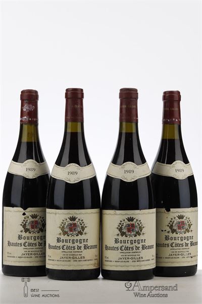 BOURGOGNE HAUTES COTES DE BEAUNE 1989 - Jayer Gilles  - 4 Bottles