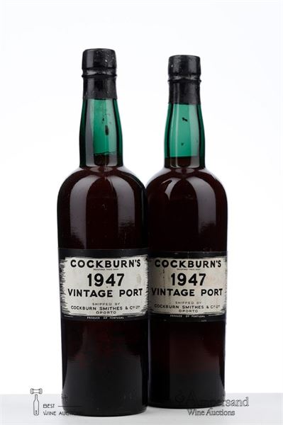 COCKBURNS VINTAGE PORT 1947 - 2 Bottles