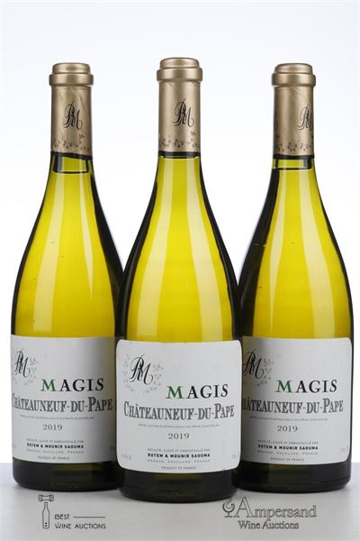 CHATEAUNEUF DU PAPE MAGIS BLANC 2019 - Rotem et Mounir Saouma - 3 Bottles