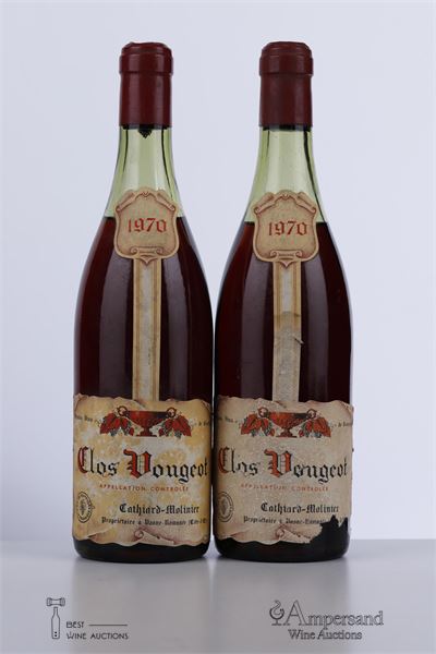 CLOS VOUGEOT 1970 - Cathiard Molinier - 2 Bottles
