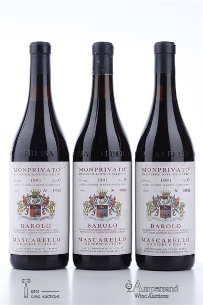 BAROLO MONPRIVATO 1991 - Giuseppe Mascarello - 3 Bottles