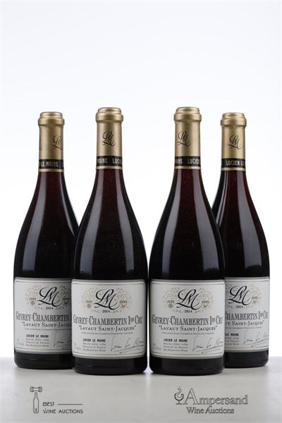GEVREY CHAMBERTIN LAVAUX ST JACQUES 2014 - Lucien Le Moine - 4 Bottles