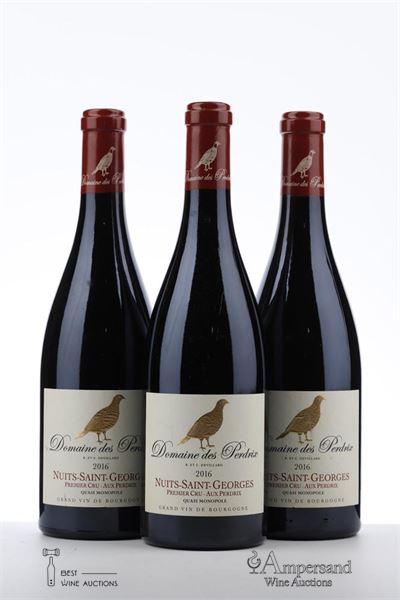 NUITS ST GEORGES AUX PERDRIX 2016 - Domaine des Perdrix - 3 Bottles