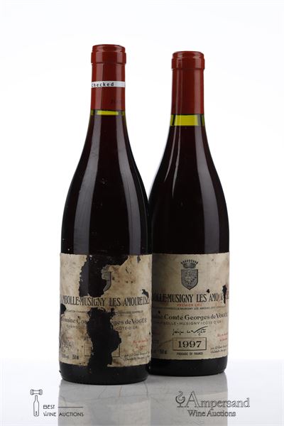 CHAMBOLLE MUSIGNY LES AMOUREUSES 1997 - Comte de Vogue - 2 Bottles