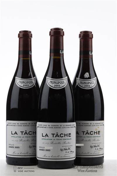 LA TACHE 2003 - Domaine de la Romanee Conti - 3 Bottles