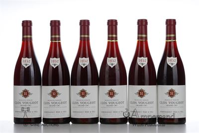 CLOS VOUGEOT Remoissenet Pere et Fils 1952 - 6 Bottles